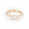 Darling 0.5ct Lab-Grown Diamond Engagement Ring - 14k Gold Twig Band - Video cover