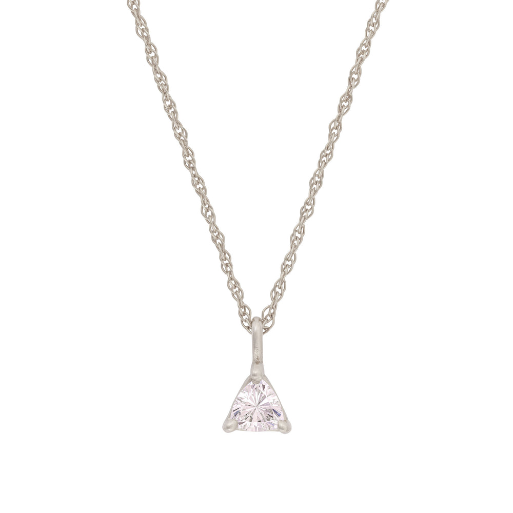 One in a Trillion - 14k White Gold Solitaire Lab-Grown Diamond Necklace