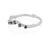 Crown of Sky - 14k White Gold Twig Band Black Diamond Ring