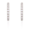 Today Classic Diamond Eternity Huggies - 14k White Gold Earrings