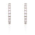 Diamond Eternity Huggies - 14k White Gold Earrings