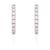 Today Classic Diamond Eternity Huggies - 14k White Gold Earrings