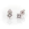 Thumbnail of North Star Diamond Stud Earrings - 14k White Gold - Video cover