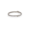 Edwardian - 14k White Gold Half Eternity Diamond Ring