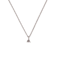 Hope & Magic - 14k White Gold Grey Diamond Necklace