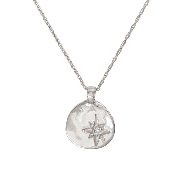 North Star White Gold Diamond Necklace Chupi