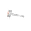 Thumbnail of One in a Trillion 2ct Lab-Grown Pink Oval Diamond Engagement Ring - 14k White Gold Twig Band