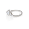 Crown of Hope - 14k Polished White Gold Marquise Diamond Ring