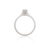 Darling 0.5ct Grey Diamond Engagement Ring - 14k White Gold Polished Band
