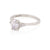 Dewlight 1ct Lab-Grown Diamond Oval Engagement Ring - 14k White Gold Polished Band