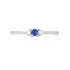 Dreamers of Dreams Blue Sapphire Ring - 14k Polished White Gold