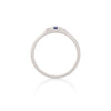 Dreamers of Dreams Blue Sapphire Ring - 14k Polished White Gold