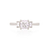 Thumbnail of Strong as Time 1.2ct Lab-Grown Diamond Engagement Ring - 14k White Gold Polished Band