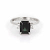 Hero Ring - 14k Polished White Gold Green Tourmaline & Diamond Ring - Video cover