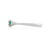 Thumbnail of Love is All 0.5ct Emerald Engagement Ring - 14k White Gold Polished Band