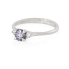 Love is All 0.5ct Grey Diamond Engagement Ring - 14k White Gold Polished Band