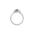 Love is All 0.5ct Blue Sapphire Engagement Ring - 14k White Gold Polished Band