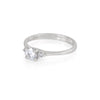 Love is All 0.5ct Diamond Engagement Ring - 14k White Gold Polished Band