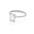 Moonlight 1.5ct Lab-Grown Oval Diamond Engagement Ring - Classic Setting 14k White Gold Polished Band