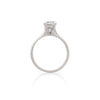 Thumbnail of Moonlight 1.5ct Lab-Grown Oval Diamond Engagement Ring - Classic Setting 14k White Gold Polished Band