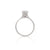Moonlight 1.5ct Lab-Grown Oval Diamond Engagement Ring - Classic Setting 14k White Gold Polished Band