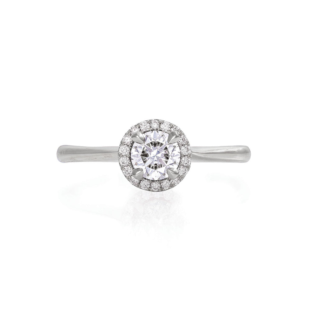 Queen of Hearts - 14k Polished White Gold 0.5ct Lab-Grown Diamond Ring
