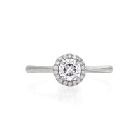 Queen of Hearts - 14k Polished White Gold 0.5ct Lab-Grown Diamond Ring