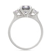 You, Me & Magic 1ct Grey Diamond Engagement Ring - 14k White Gold Polished Band