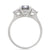 You, Me & Magic 1ct Grey Diamond Engagement Ring - 14k White Gold Polished Band