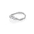 Chupi - Classic Diamond Wedding Band - Solid White Gold Crown of Love Engagement Ring