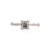 Darling 0.5ct Grey Diamond Engagement Ring - 14k White Gold Twig Band