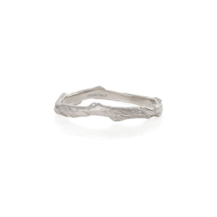 Hawthorn Twig - 14k White Gold Infinity Ring