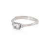 Love is All 0.5ct Lab-Grown Diamond Engagement Ring - 14k White Gold Twig Band