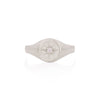 Thumbnail of North Star Diamond Original Signet Ring - 14k White Gold