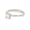 Sparkle 1ct Diamond Engagement Ring - 14k White Gold Twig Band