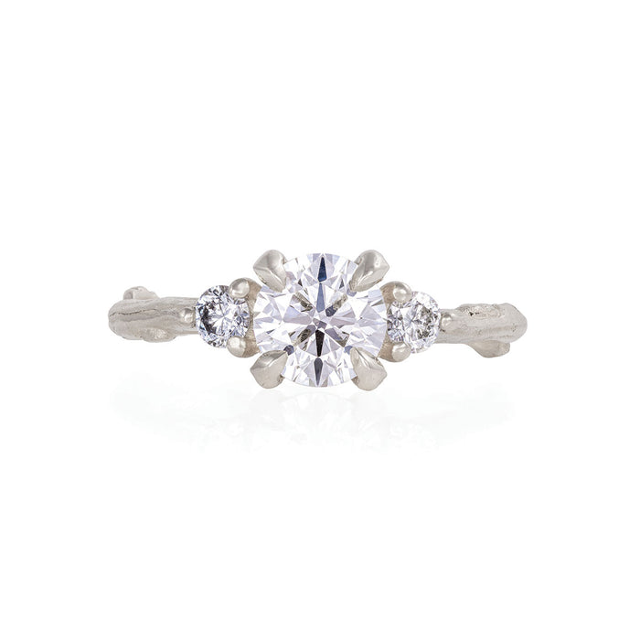 You, Me & Magic 1ct Lab-Grown Diamond Engagement Ring - 14k White Gold Twig Band