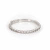 Edwardian - 14k White Gold Half Eternity Diamond Ring - Video cover