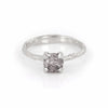 Sparkle 1ct Grey Diamond Engagement Ring - 14k White Gold Twig Band - Video cover