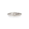 Thumbnail of North Star Diamond Tiny Signet Ring - 14k White Gold