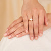 Thumbnail of Starlight 1.5ct Lab-Grown Oval Diamond Engagement Ring - 14k White Gold Polished Band