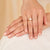 Starlight 1.5ct Lab-Grown Oval Diamond Engagement Ring - 14k White Gold Polished Band