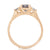 You, Me & Magic 1ct Grey Diamond Engagement Ring - 14k Gold Twig Band