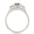 You, Me & Magic 1ct Grey Diamond Engagement Ring - 14k White Gold Twig Band