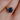 On-body view of Dewlight 1ct Blue Sapphire Oval Engagement Ring - 14k Gold Polished Band